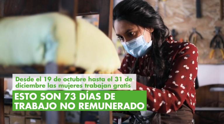 Mujer trabajando - Igualdad Salario - Acción contra el Hambre en España trabaja por terminar por la brecha salarial - Día Internacional