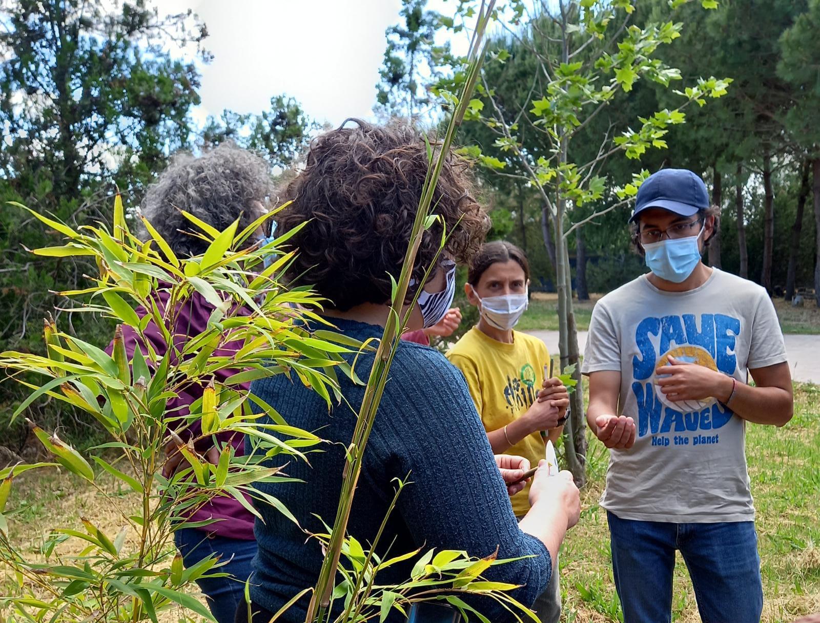 Personas agricultores hablando en el huerto. Campo. Acción contra el Hambre. Día Mundial del Medioambiente